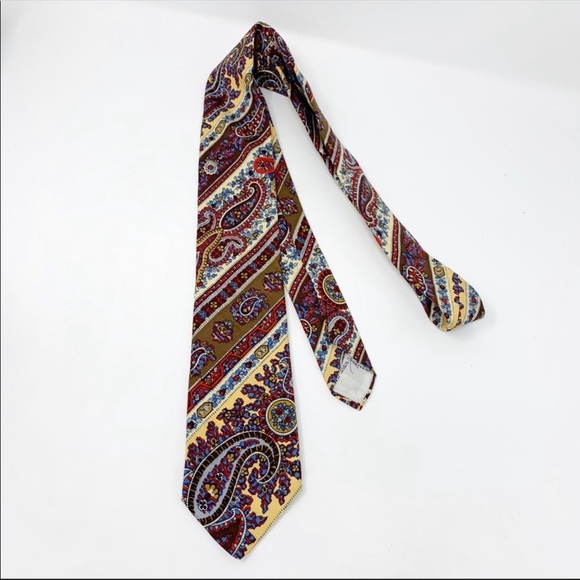 Liberty Of London Vintage Paisley Silk Tie - Picture 2 of 5